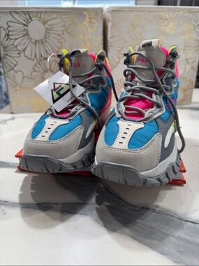 FILA Kids Blue, Pink & Gray Trail Sneakers